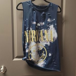 Distressed Nirvana Muscle Tank